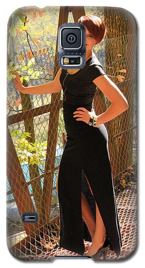 Model Galaxy S5 Case featuring the photograph Model in the Light by Lorna Rose Marie Mills DBA Lorna Rogers Photography