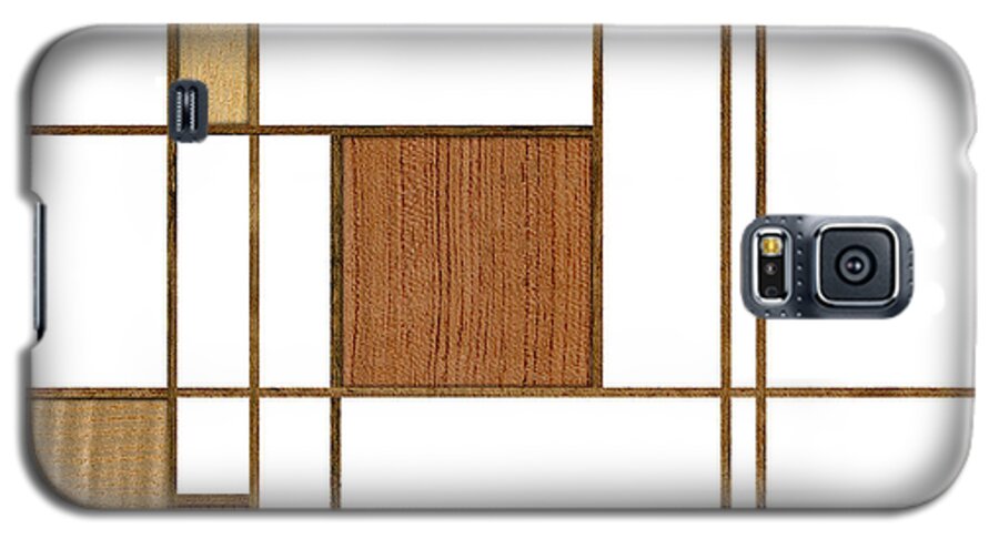 Box Galaxy S5 Case featuring the photograph Mondrian in Wood by Yo Pedro