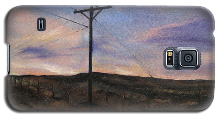 Montana Galaxy S5 Case featuring the painting Montana Sky by Lindsay Frost