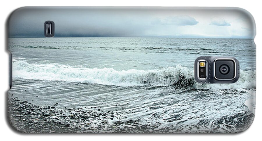 Beach Galaxy S5 Case featuring the photograph Moody Shoreline French Beach by Roxy Hurtubise