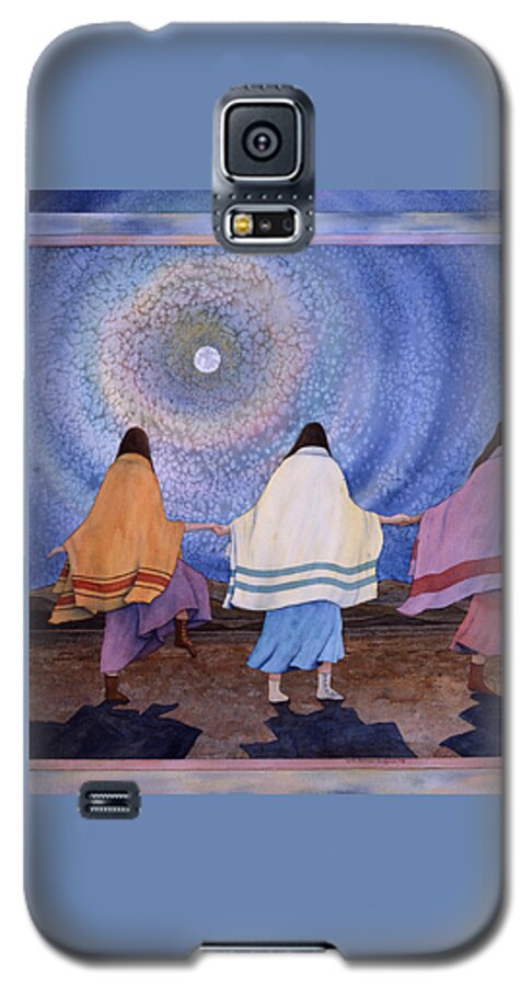 Moon Galaxy S5 Case featuring the painting Moondance by Lynda Hoffman-Snodgrass