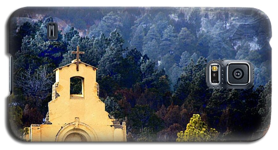 Church Print Galaxy S5 Case featuring the photograph Morley Mission 1917 Colorado by Barbara Chichester