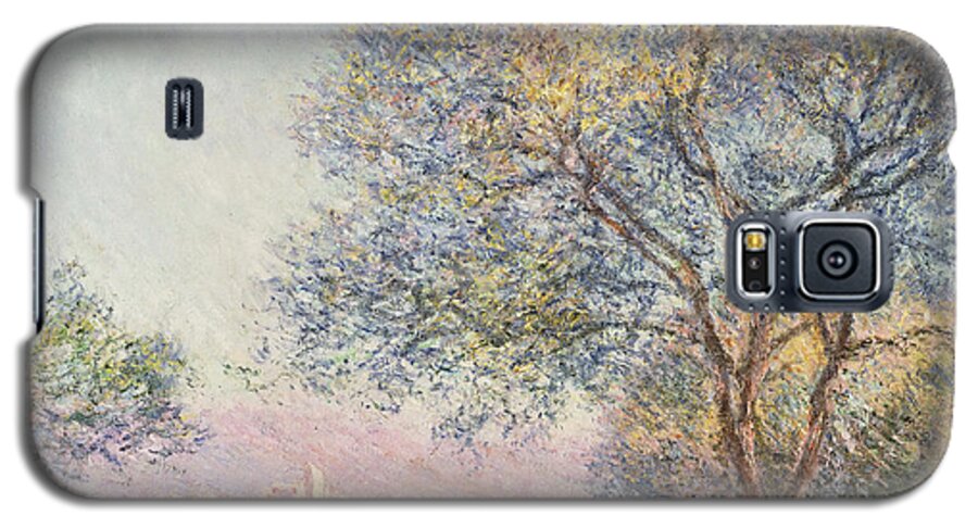 Claude Monet Galaxy S5 Case featuring the painting Morning at Antibes by Claude Monet