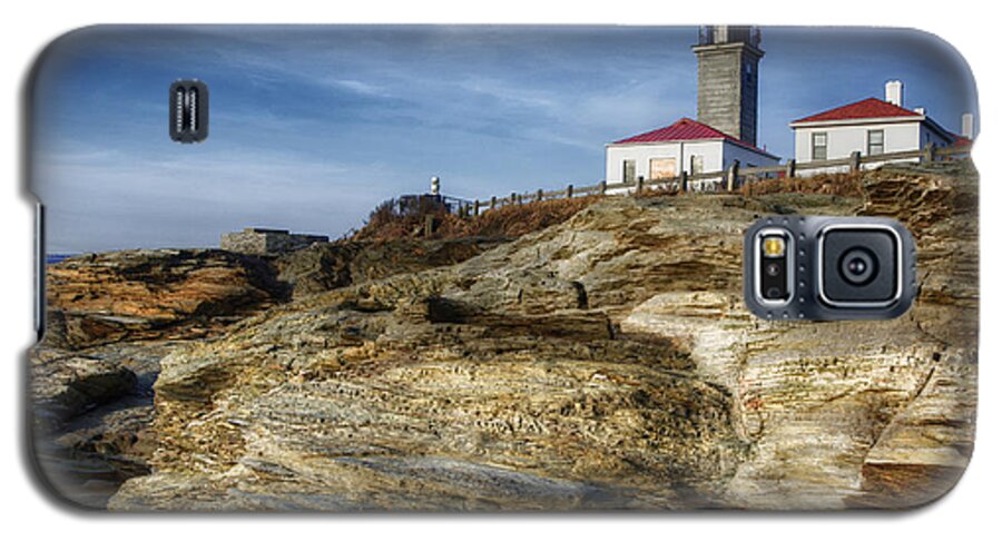 Joan Carroll Galaxy S5 Case featuring the photograph Morning at Beavertail Lighthouse by Joan Carroll