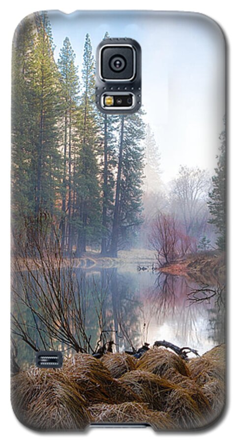 Yosemite Galaxy S5 Case featuring the photograph Morning On The Merced by Anthony Michael Bonafede