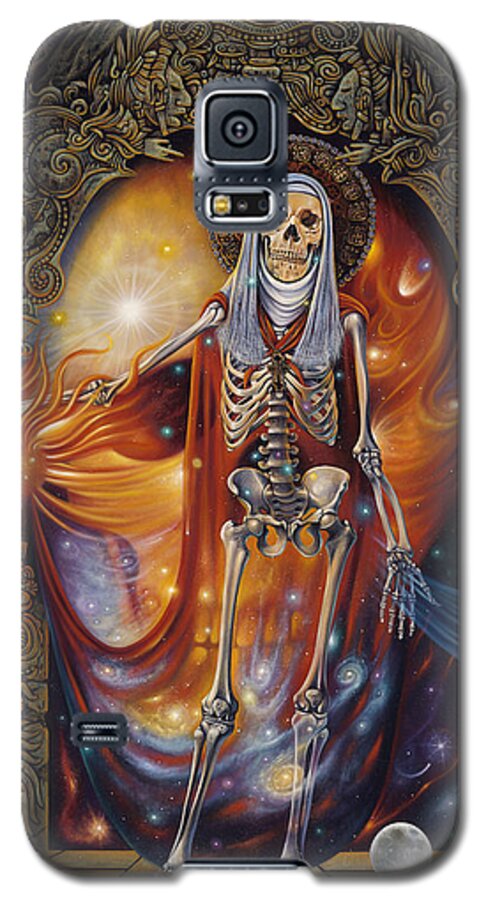 Mors Galaxy S5 Case featuring the painting Mors Santi by Ricardo Chavez-Mendez