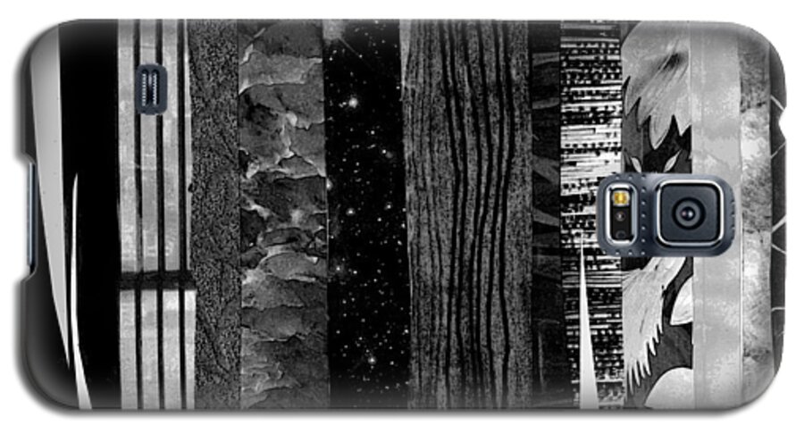 Collage Galaxy S5 Case featuring the mixed media Mostly Vertical by Mary Bedy