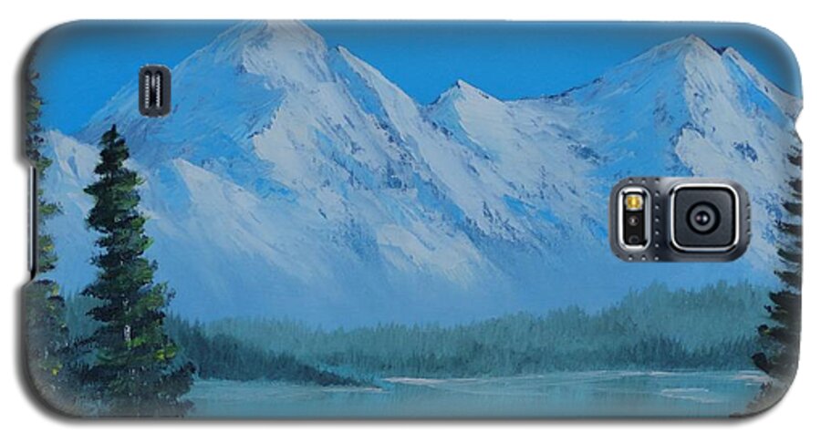 Mountain Galaxy S5 Case featuring the painting Mountain Outlook by Bob Williams