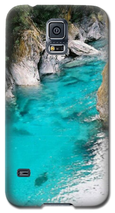 Water Galaxy S5 Case featuring the painting Mountain Pool by Bruce Nutting