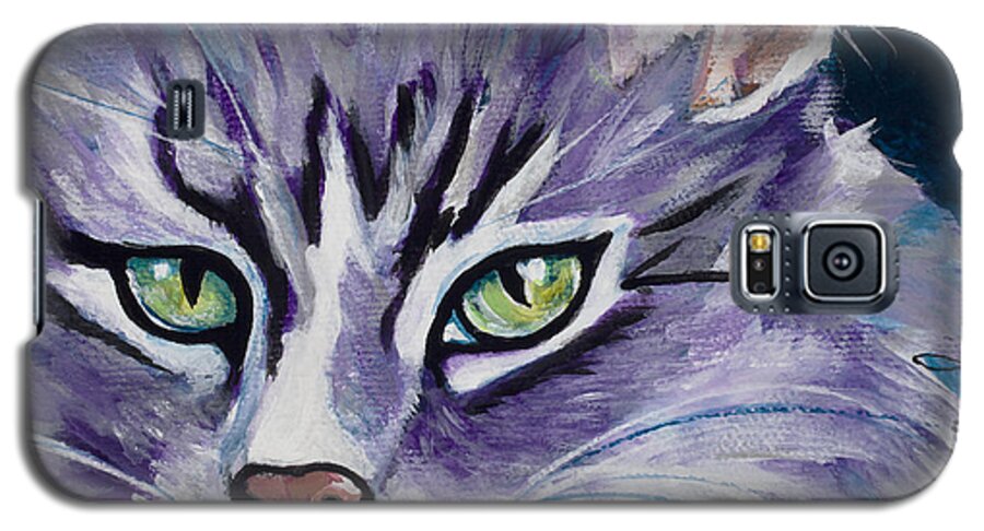 Acrylic Galaxy S5 Case featuring the painting Mouse by Dale Bernard