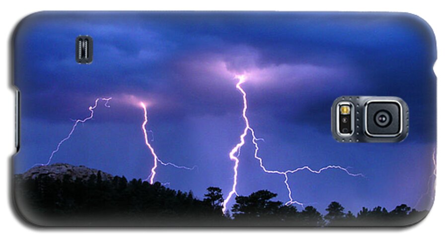 Lightning Galaxy S5 Case featuring the photograph Multi Arc Lightning Strike by Craig Burgwardt