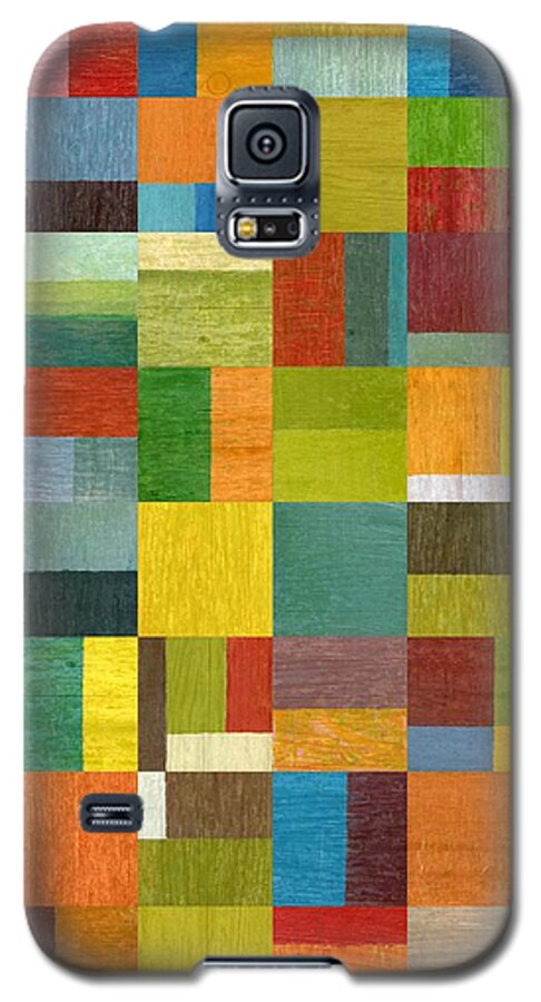 Abstract Galaxy S5 Case featuring the painting Multiple Exposures lV by Michelle Calkins