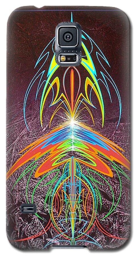 Guitar Galaxy S5 Case featuring the painting Music @ #11 by Alan Johnson