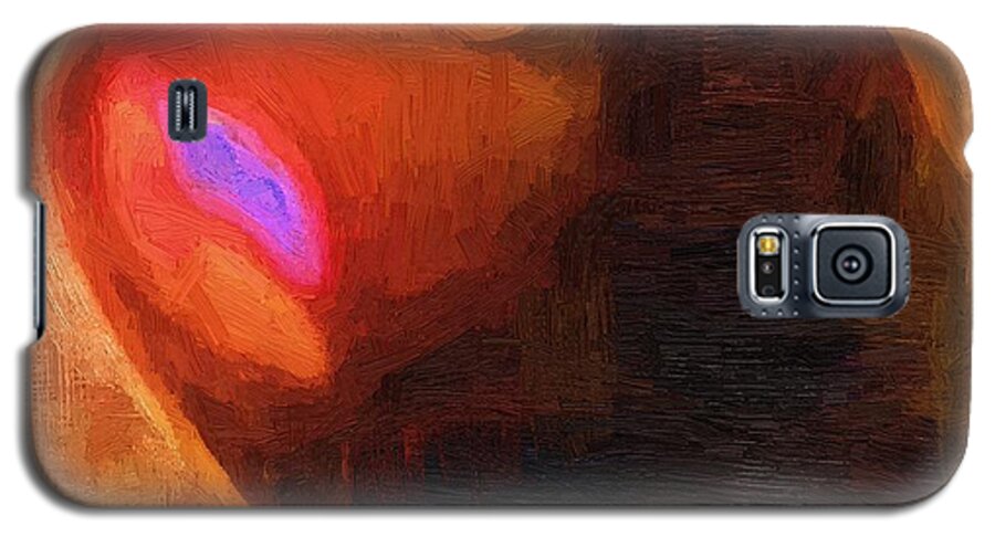 Heart Galaxy S5 Case featuring the painting My Foolish Heart by RC DeWinter