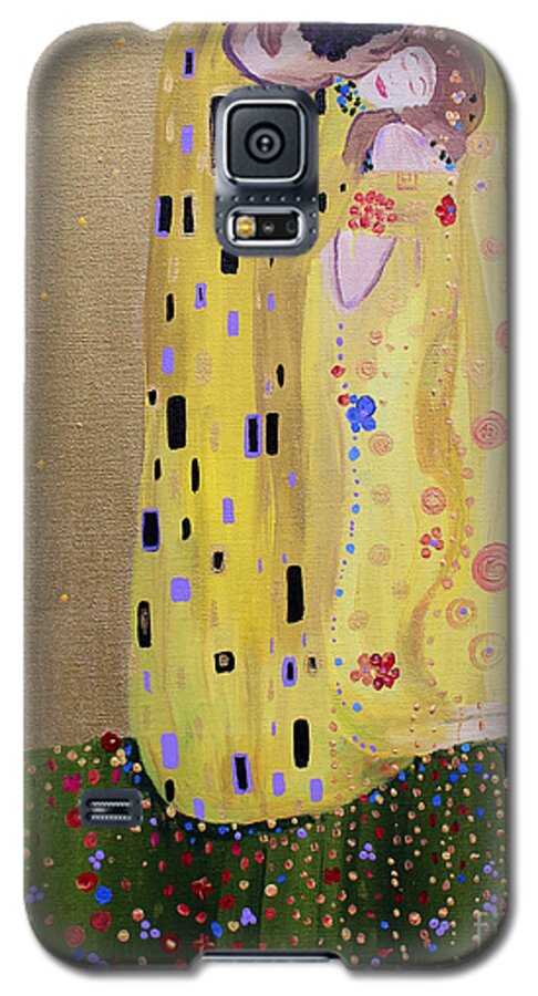 Kiss Galaxy S5 Case featuring the painting My Kiss by Stacey Zimmerman