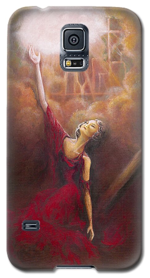 Jesus Galaxy S5 Case featuring the painting My Salvation by Stephanie Broker