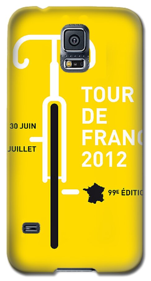 2012 Galaxy S5 Case featuring the digital art MY Tour de France 2012 minimal poster by Chungkong Art