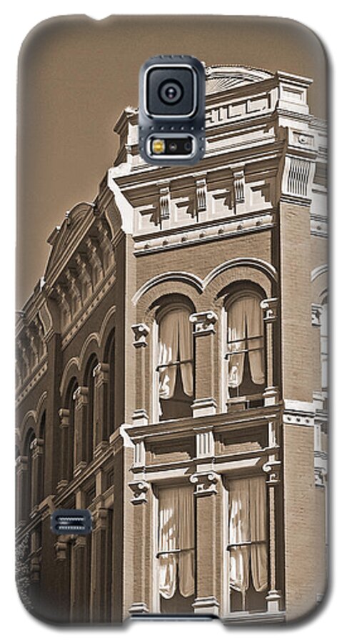N_d_hill_building Galaxy S5 Case featuring the photograph N. D. Hill Building. Port Townsend Historic District by Connie Fox