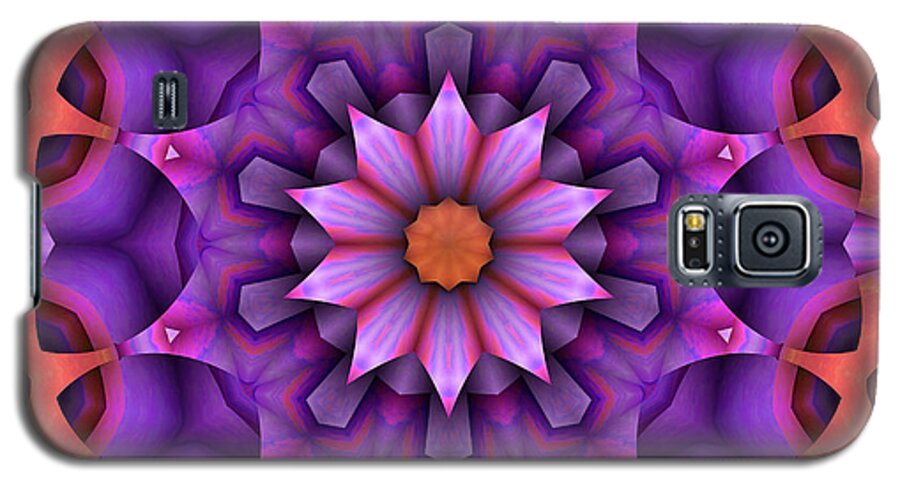 Kaleidoscope Galaxy S5 Case featuring the digital art Natural Attributes 15 square by Wendy J St Christopher