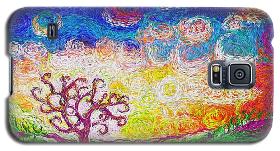 Impressionisim Galaxy S5 Case featuring the painting Nature 2 22 2015 by Hidden Mountain