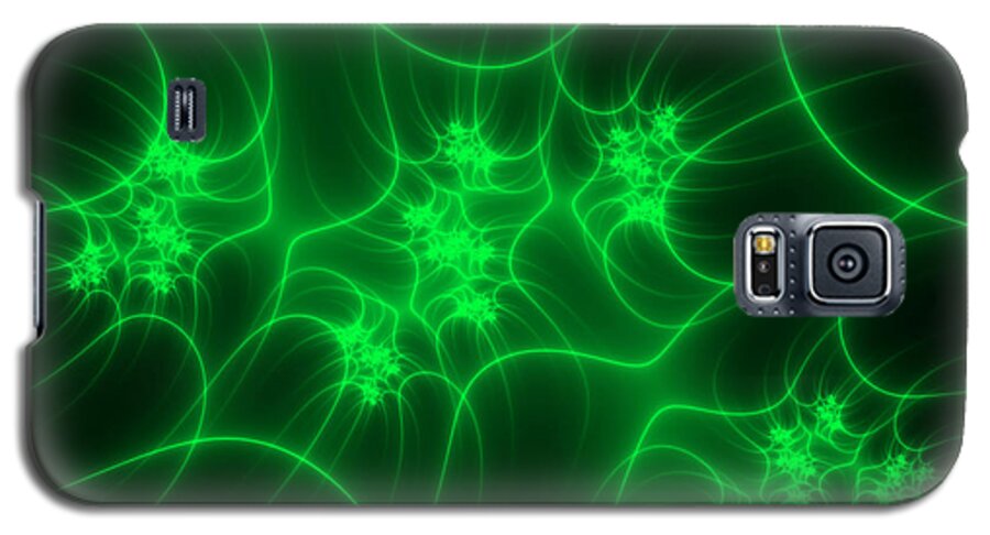 Abstract Galaxy S5 Case featuring the digital art Neon Fantasy by Gabiw Art