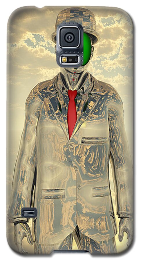 Magritte Galaxy S5 Case featuring the digital art New Man by Bruce Rolff