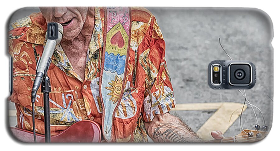 Squier Galaxy S5 Case featuring the photograph New Orleans Guitar Man by Jim Shackett
