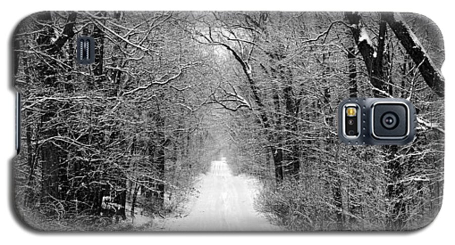 Road Galaxy S5 Case featuring the photograph Next Stop in winter by John Crothers