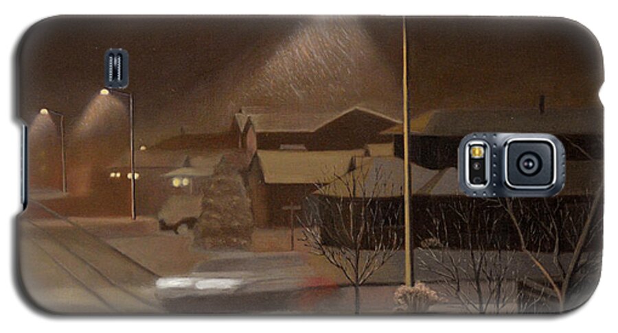 Night Galaxy S5 Case featuring the painting Night Drive by Thu Nguyen
