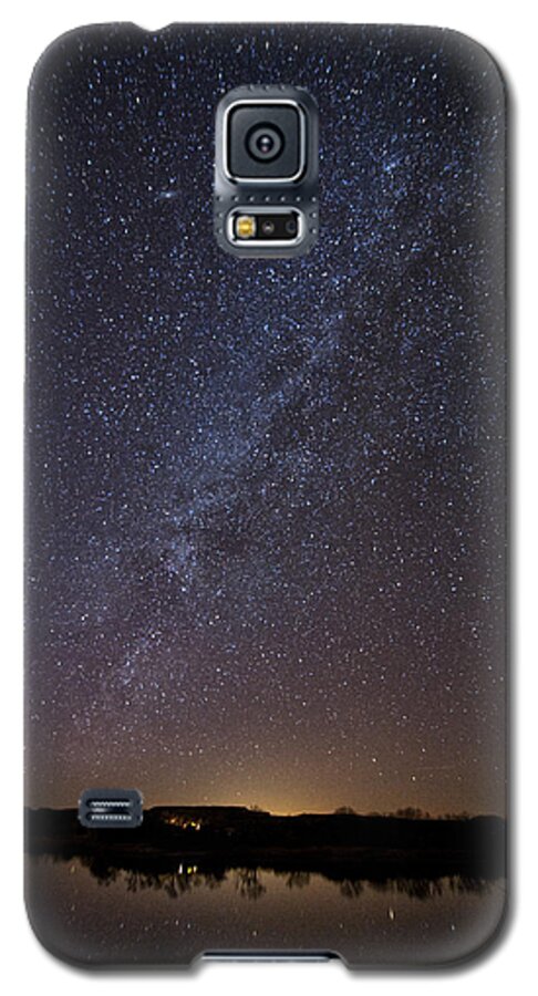 Best Sellers Galaxy S5 Case featuring the photograph Night Sky Reflected in Lake by Melany Sarafis