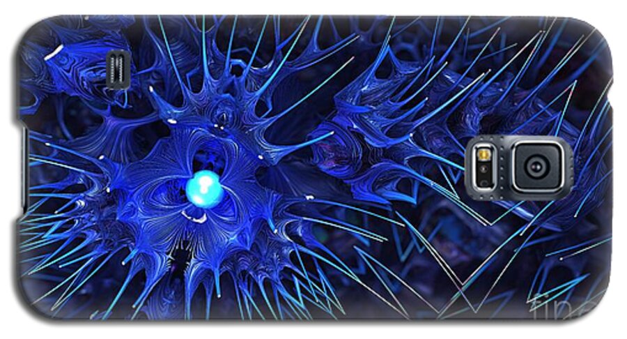 Fractal Galaxy S5 Case featuring the digital art Night Things by Jon Munson II