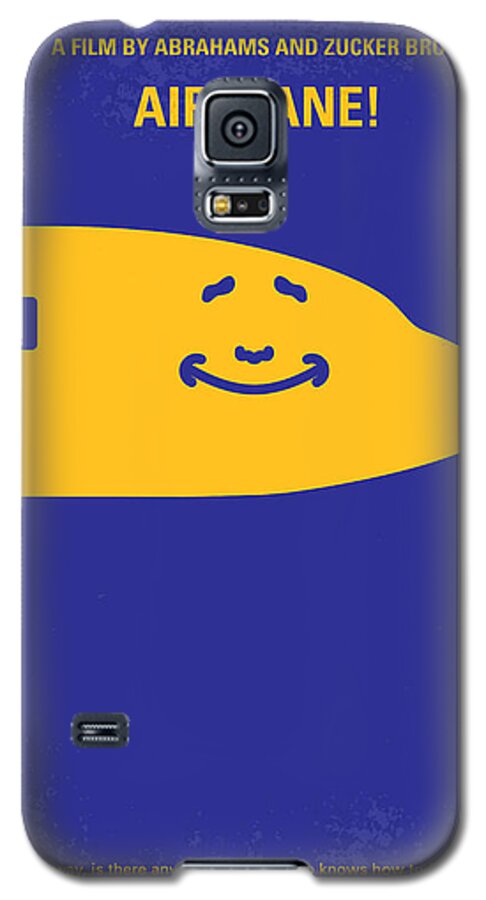 Airplane! Galaxy S5 Case featuring the digital art No392 My Airplane minimal movie poster by Chungkong Art