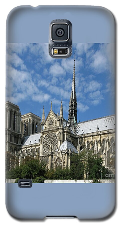 Notre Dame Galaxy S5 Case featuring the photograph Notre Dame Cathedral by Ann Horn