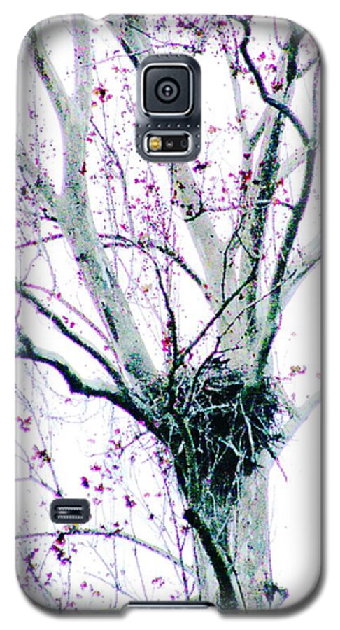 Eagle Nest Galaxy S5 Case featuring the digital art Nursery by Lizi Beard-Ward