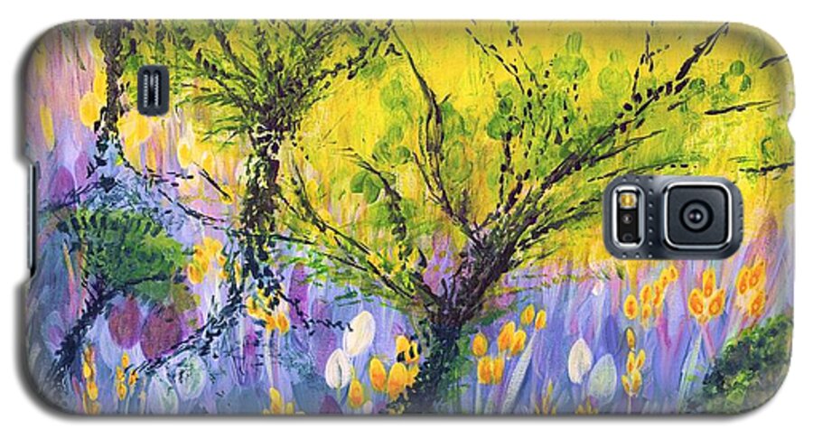 O Trees Galaxy S5 Case featuring the painting O Trees by Holly Carmichael