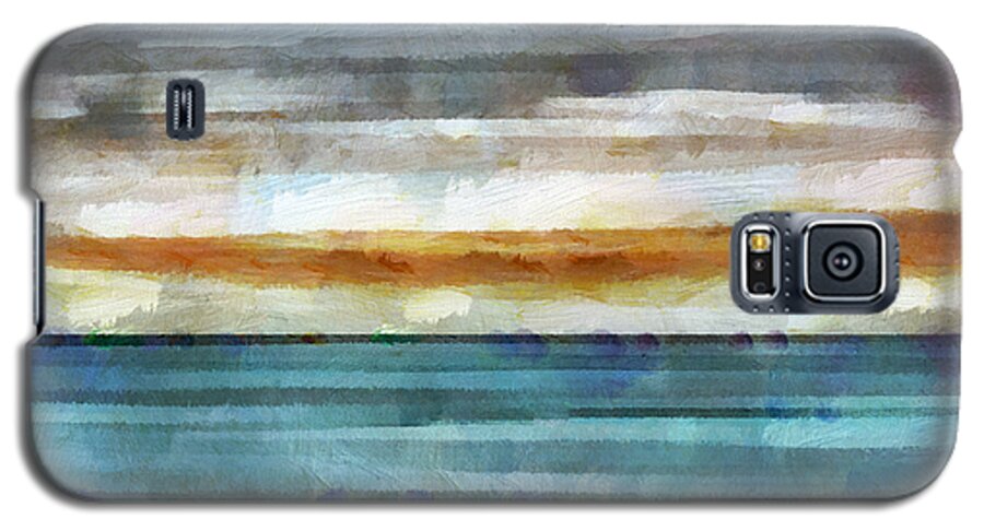 Ocean Galaxy S5 Case featuring the mixed media Ocean 1 by Angelina Tamez