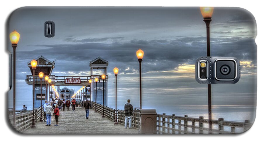 Oceanside Galaxy S5 Case featuring the photograph Oceanside Pier at Sunset by Ann Patterson