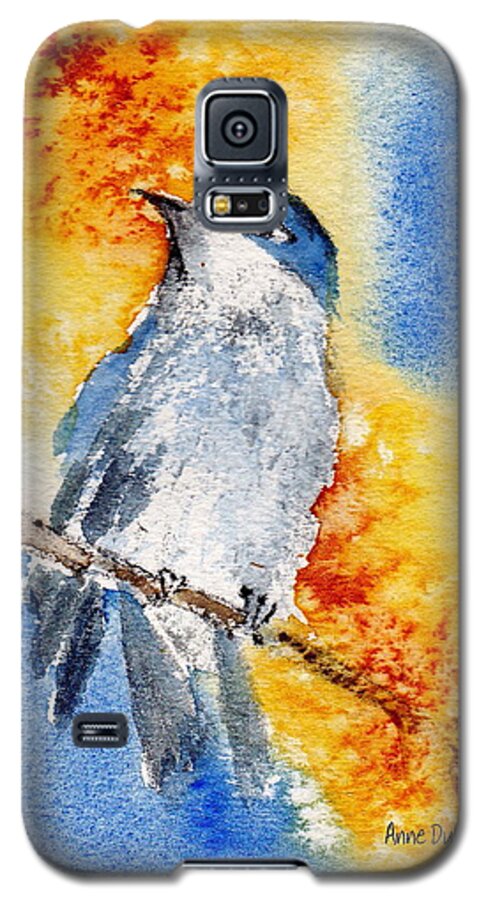 Birds Galaxy S5 Case featuring the painting October First by Anne Duke