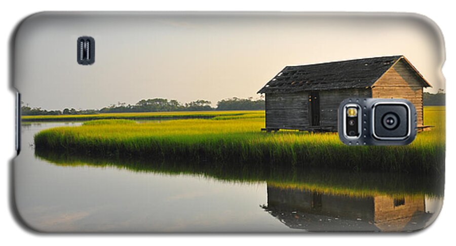 Boathouse Galaxy S5 Case featuring the photograph Old Boathouse by Randy Rogers