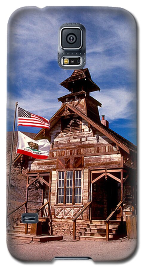 Calico Galaxy S5 Case featuring the photograph Old West School Days by Paul W Faust - Impressions of Light