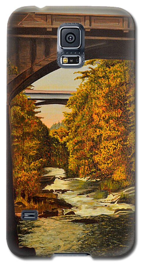Bridge Galaxy S5 Case featuring the painting Olympia by Thu Nguyen
