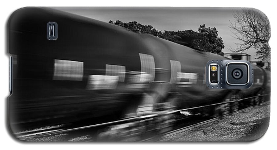 Train Galaxy S5 Case featuring the photograph On Time by Jon Exley