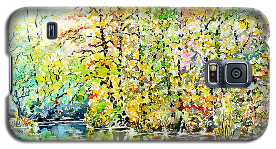 Watercolor Galaxy S5 Case featuring the painting Opposite Riverside by Almo M