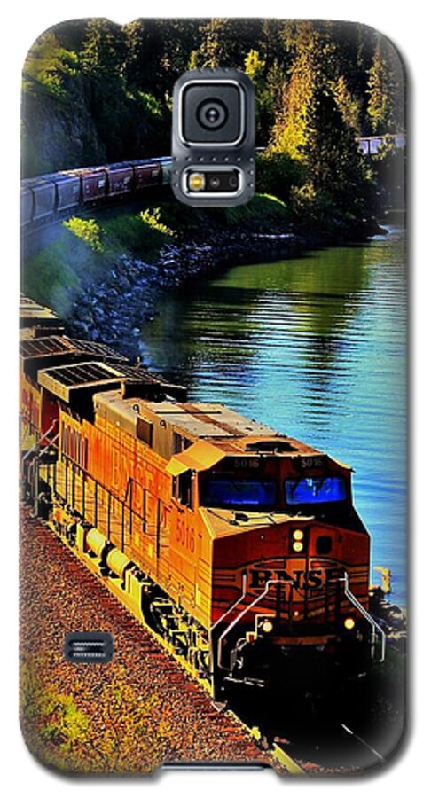 Idaho Galaxy S5 Case featuring the photograph Orange Workhorse by Benjamin Yeager