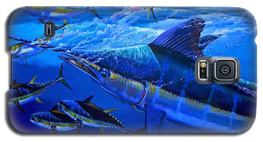 Marlin Galaxy S5 Case featuring the painting Out of the blue by Carey Chen