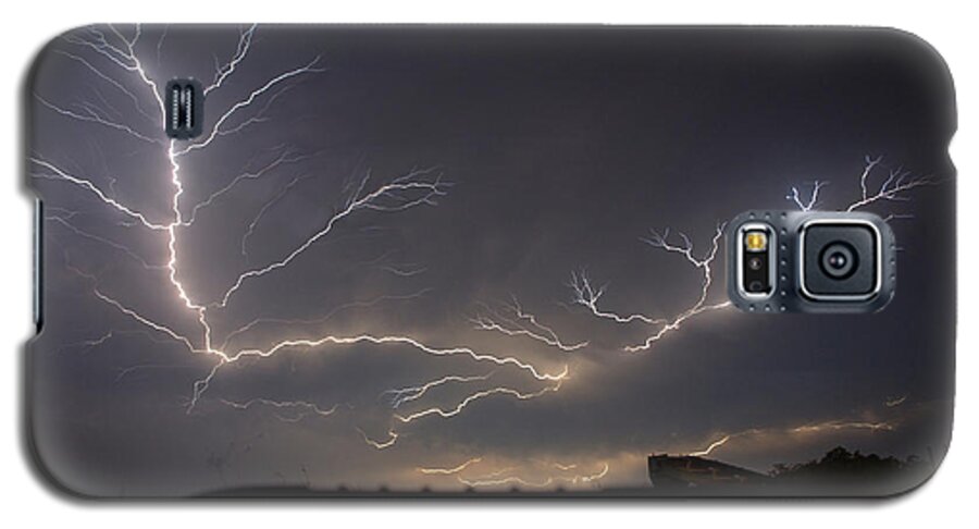 Lightning Galaxy S5 Case featuring the photograph Over The Lake by Charlotte Schafer