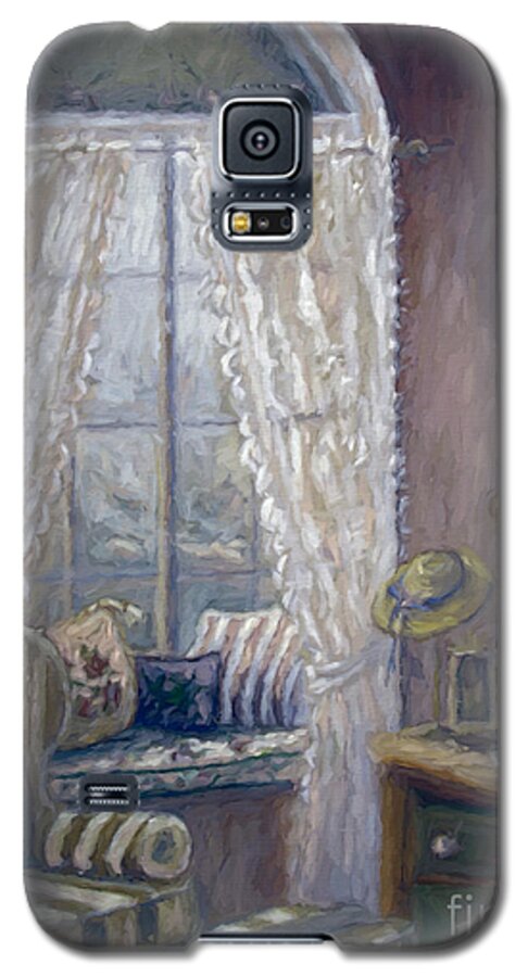 Abstract Galaxy S5 Case featuring the photograph Painting of a child's bedroom/ digitally altered by Sandra Cunningham