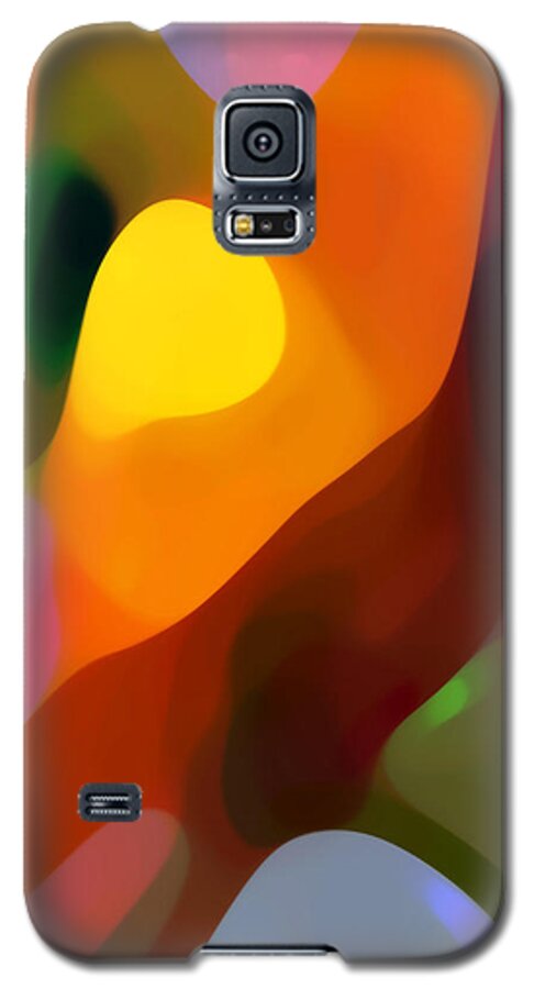 Abstract Art Galaxy S5 Case featuring the painting Paradise Found 2 Tall by Amy Vangsgard