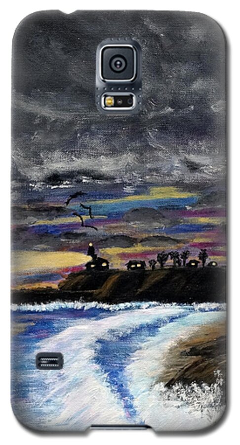 Painting Galaxy S5 Case featuring the painting Passing Storm by Gary Brandes