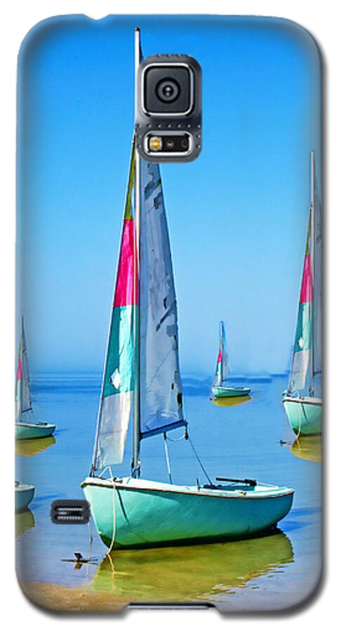 Pastel Galaxy S5 Case featuring the photograph Pastel Sailboats by Oscar Alvarez Jr